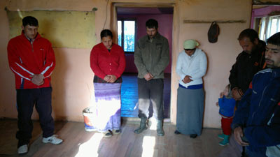 Prayer at the new site